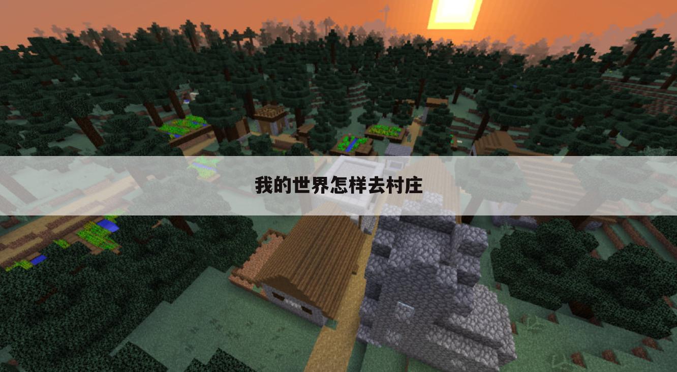 我的世界怎样去村庄
