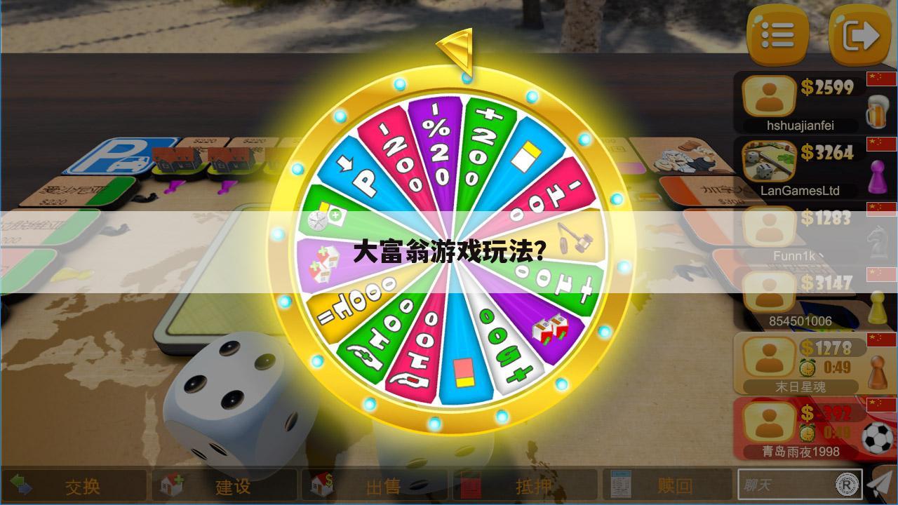 大富翁游戏玩法?