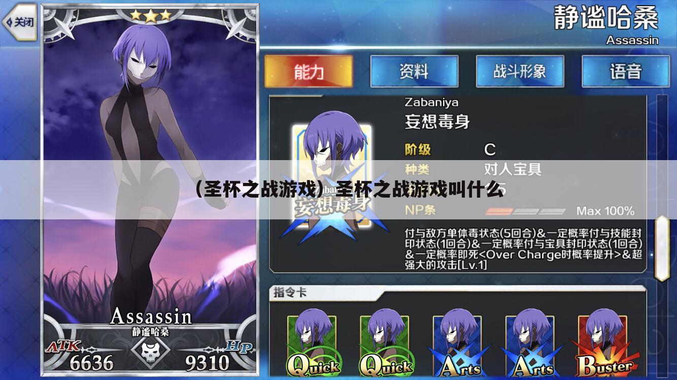 （圣杯之战游戏）圣杯之战游戏叫什么