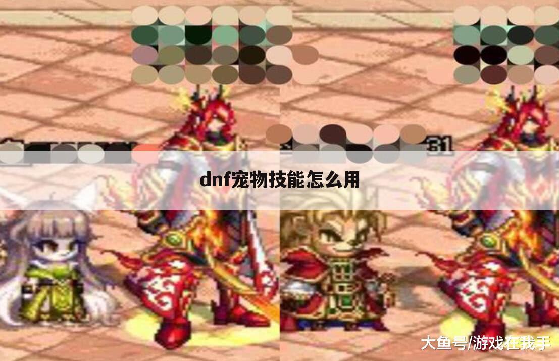 dnf宠物技能怎么用