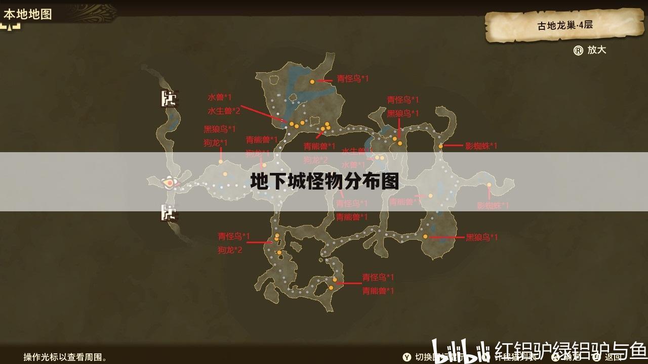 地下城怪物分布图