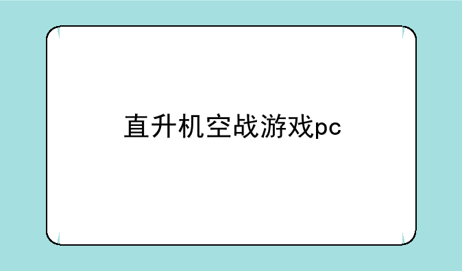 直升机空战游戏pc