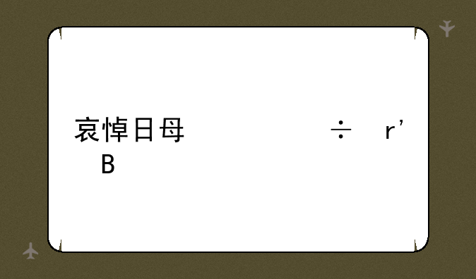 哀悼日每年都有吗