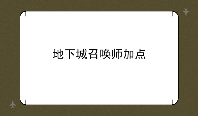 地下城召唤师加点