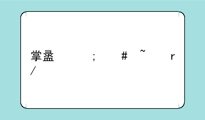 掌盟怎么查看手游
