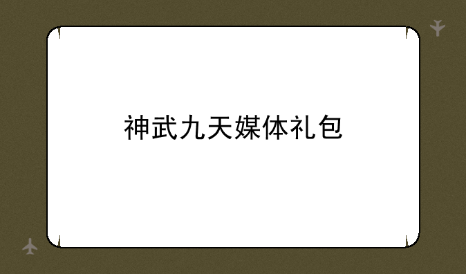 神武九天媒体礼包