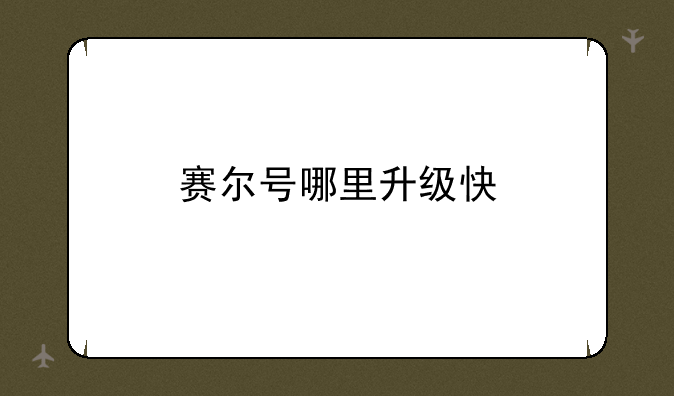 赛尔号哪里升级快
