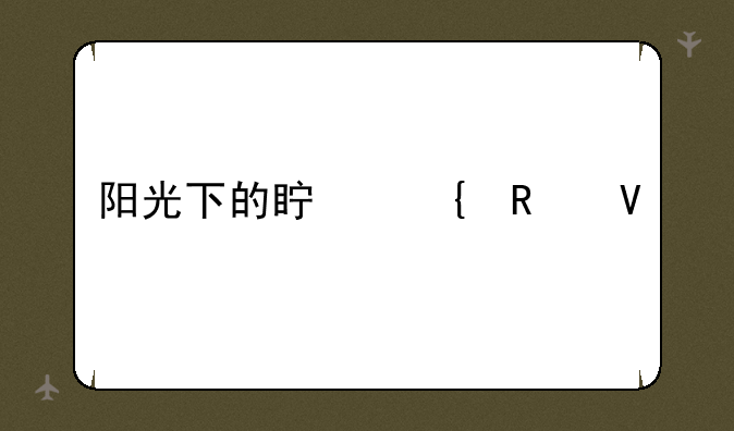 阳光下的真实攻略