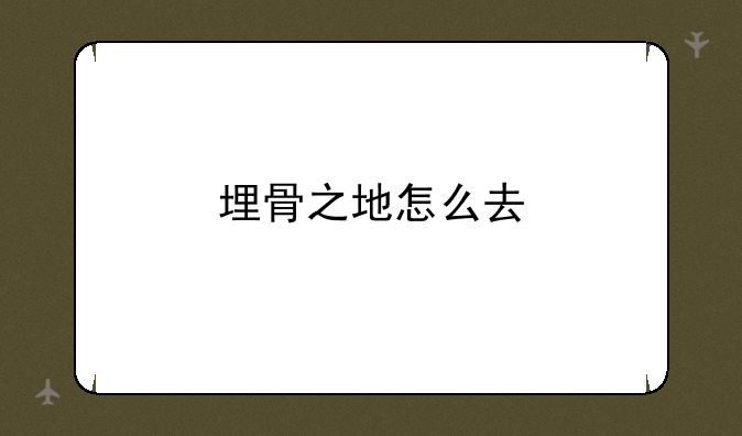 埋骨之地怎么去