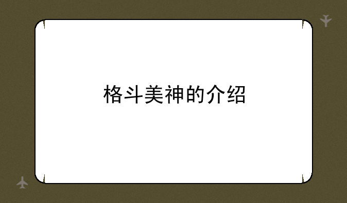格斗美神的介绍