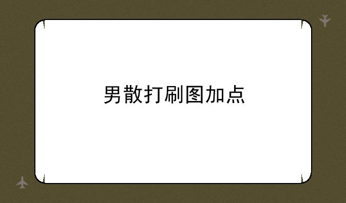 男散打刷图加点