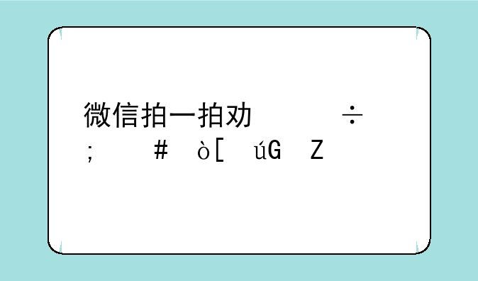 微信拍一拍功能怎么编辑文字