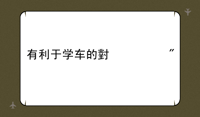 有利于学车的小游戏