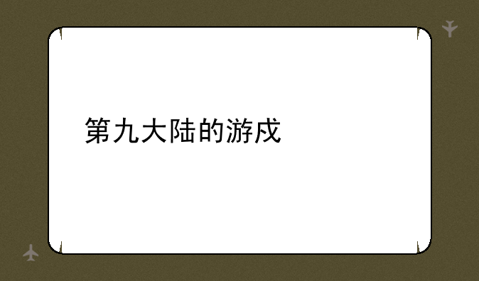 第九大陆的游戏评测