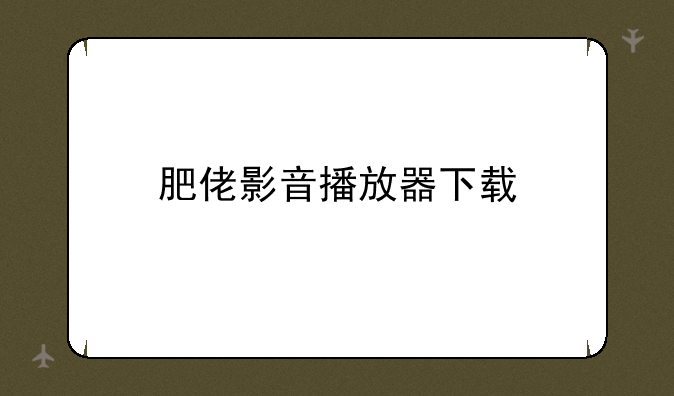 肥佬影音播放器下载