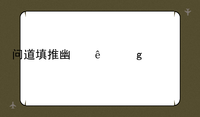 问道填推广人给什么