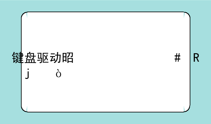 键盘驱动是干什么用的？