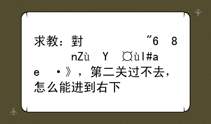 求教：小游戏《警察抓小偷》，第二关过不去，怎么能进到右下角