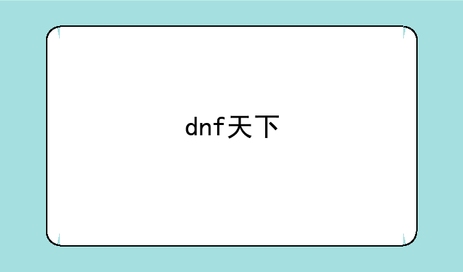 dnf天下