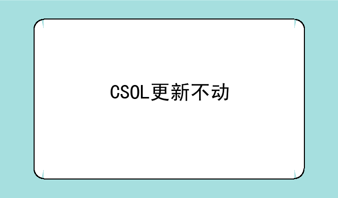 CSOL更新不动