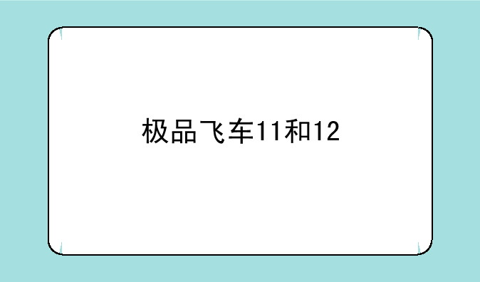 极品飞车11和12