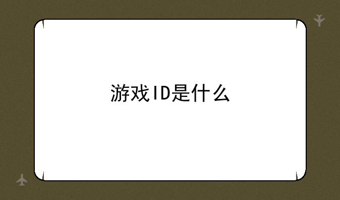 游戏ID是什么