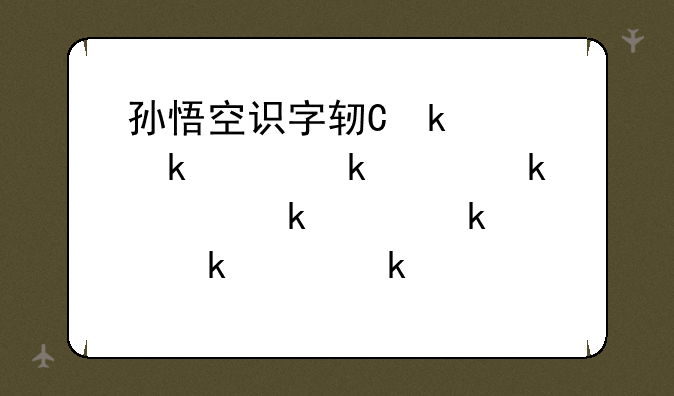 孙悟空识字软件--孙悟空识字悟空识字
