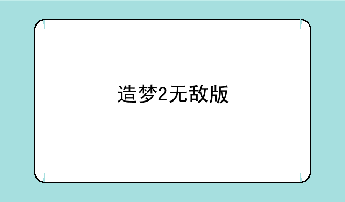 造梦2无敌版
