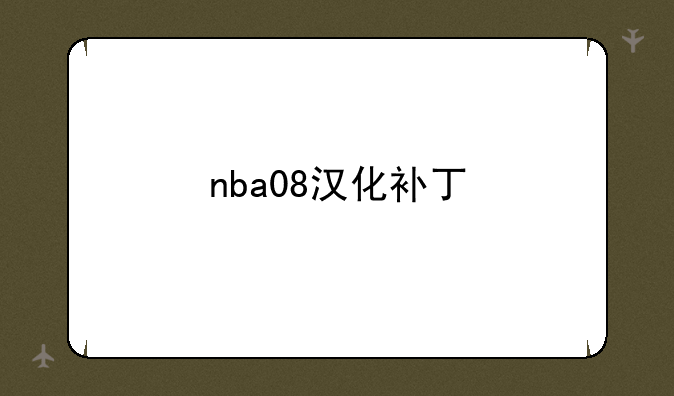 nba08汉化补丁